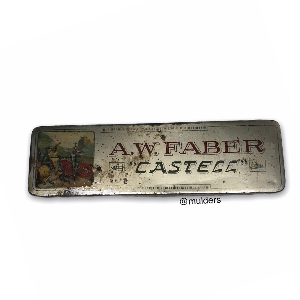 Vintage A.W. Faber Castell Tin Pencil Case
